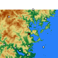 Nearby Forecast Locations - Luoyuan - Kaart
