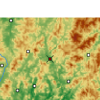Nearby Forecast Locations - Shanghang - Kaart