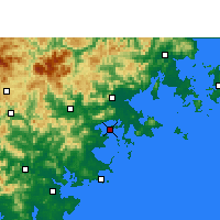 Nearby Forecast Locations - Xiuyugang - Kaart