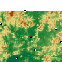 Nearby Forecast Locations - Yingde - Kaart