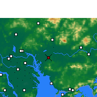 Nearby Forecast Locations - Dongguan - Kaart