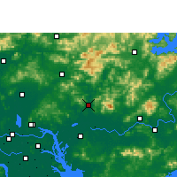 Nearby Forecast Locations - Zengcheng - Kaart