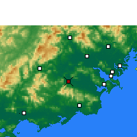 Nearby Forecast Locations - Puning - Kaart