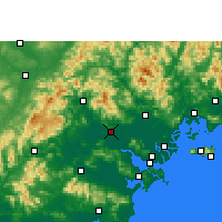 Nearby Forecast Locations - Jieyang - Kaart