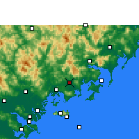 Nearby Forecast Locations - Zhao'an - Kaart
