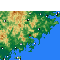 Nearby Forecast Locations - Yunxiao - Kaart
