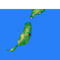 Nearby Forecast Locations - Fuerteventura - Kaart