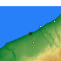 Nearby Forecast Locations - Casablanca - Kaart