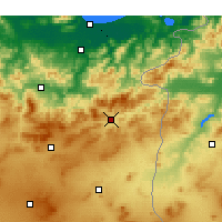 Nearby Forecast Locations - Souk Ahras - Kaart