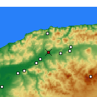 Nearby Forecast Locations - Chlef - Kaart