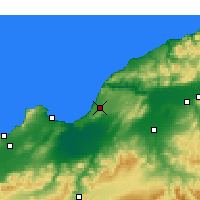 Nearby Forecast Locations - Mostaganem - Kaart