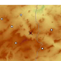 Nearby Forecast Locations - Tébessa - Kaart