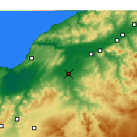 Nearby Forecast Locations - Relizane - Kaart