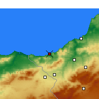 Nearby Forecast Locations - Ghazaouet - Kaart