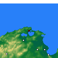 Nearby Forecast Locations - Bizerte - Kaart