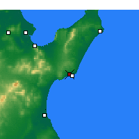 Nearby Forecast Locations - Nabeul - Kaart