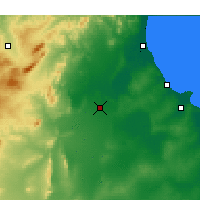 Nearby Forecast Locations - Kairouan - Kaart