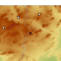 Nearby Forecast Locations - Kasserine - Kaart