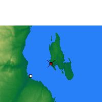 Nearby Forecast Locations - Zanzibar - Kaart