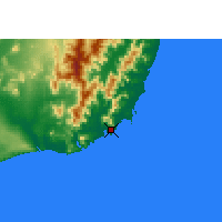 Nearby Forecast Locations - Tôlanaro - Kaart