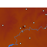 Nearby Forecast Locations - Klerksdorp - Kaart