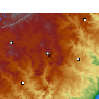 Nearby Forecast Locations - Kokstad - Kaart