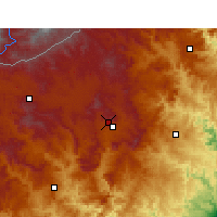 Nearby Forecast Locations - Kokstad - Kaart