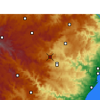 Nearby Forecast Locations - Cedara - Kaart