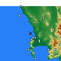 Nearby Forecast Locations - Robbeneiland - Kaart