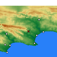 Nearby Forecast Locations - Uitenhage - Kaart