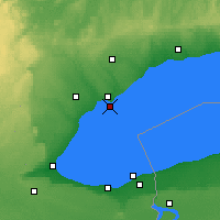 Nearby Forecast Locations - Toronto Islands - Kaart