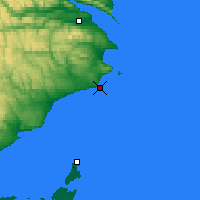 Nearby Forecast Locations - Cap D'Espoir - Kaart