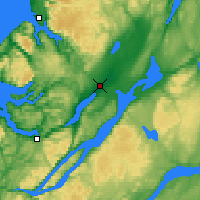 Nearby Forecast Locations - Deer Lake - Kaart