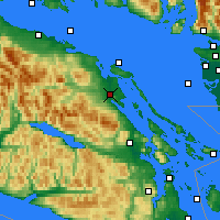 Nearby Forecast Locations - Baie-Comeau - Kaart