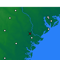 Nearby Forecast Locations - Savannah - Kaart