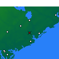 Nearby Forecast Locations - Charleston - Kaart