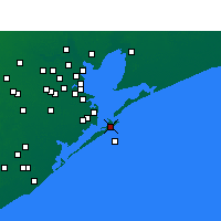 Nearby Forecast Locations - Galveston - Kaart