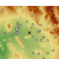 Nearby Forecast Locations - Phoenix - Kaart