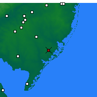 Nearby Forecast Locations - Atlantic City - Kaart