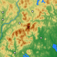 Nearby Forecast Locations - Mount Washington - Kaart