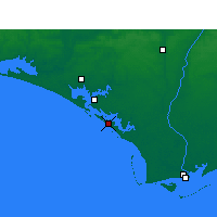 Nearby Forecast Locations - Tyndall - Kaart