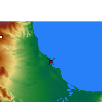 Nearby Forecast Locations - Veracruz de Ignacio de la Llave - Kaart