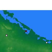 Nearby Forecast Locations - Nuevitas - Kaart