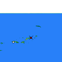 Nearby Forecast Locations - Tortola - Kaart