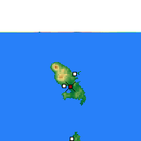 Nearby Forecast Locations - Martinique - Kaart