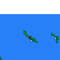 Nearby Forecast Locations - Curaçao - Kaart