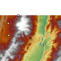 Nearby Forecast Locations - Ibagué - Kaart