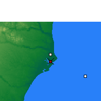 Nearby Forecast Locations - Caravelas - Kaart