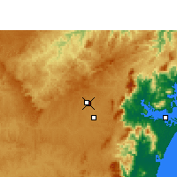 Nearby Forecast Locations - Curitiba - Kaart