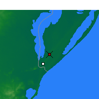 Nearby Forecast Locations - Santa Vitória do Palmar - Kaart